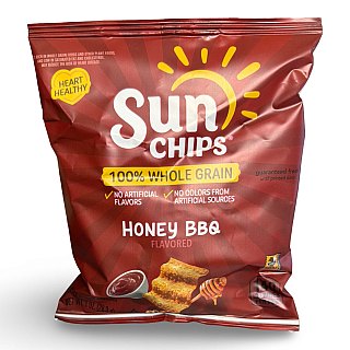 Sunchips Honey BBQ Whole Grain Chips, 1 Oz, 16 Bags - Specialty Snack by Frito-Lay