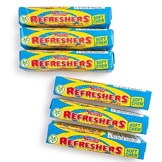 Swizzels Refreshers UK Imported Candy | Lemon Flavor 45g Sticks, 6 Pack - Specialty Snack by Squashies