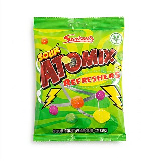 Swizzels UK Imported Candy | Sour Atomix Refreshers 110g Bag - Specialty Snack by Swizzles
