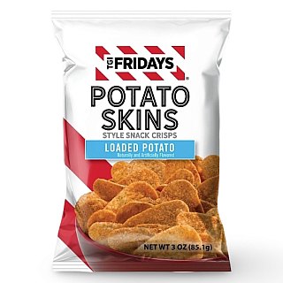 TGI Fridays Loaded Potato Skins Chips, 3 Oz (Pack of 6) - Specialty Snack by TGI Fridays