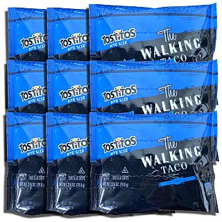 The Walking Taco Tortilla Chips Bite Size   2.5 Oz Bag | Value Pack of 9 - Specialty Snack by Tribeca Curations
