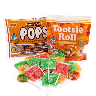 Tootsie Fall Candy Favorites, Limited Edition Caramel Pops, Harvest Mix & Caramel Apple Pops, Seasonal Fall Flavors - Specialty Snack by Tootsie Roll