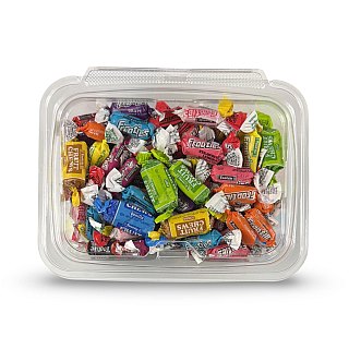 Tootsie Frooties, Tootsie Rolls & Fruit Chews – 12 oz Tub | Frooties, Tootsie Rolls and Fruit Chews Variety - Specialty Snack by Tootsie Roll