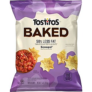 Tostitos Baked Scoops Tortilla Chips Single Serve Bags, .875 Oz, 12 Pack - Specialty Snack by Tostitos
