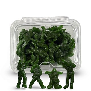 Toy Army Soldier Gummies 1 lb Tub, Classic Green (Apple) - Specialty Snack by TRIBECA CURATIONS