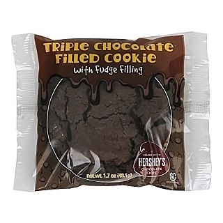 Triple Chocolate Fudge Filled Whole Grain Nostalgic School Cookie | 15 Ct - Specialty Snack by Tribeca Curations