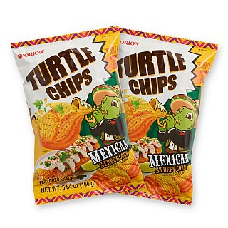 Turtle Chips Korean 4-Layer Crispy Snack Chips, 2 Pack | Mexican Street Corn - Specialty Snack by Turtle Chips