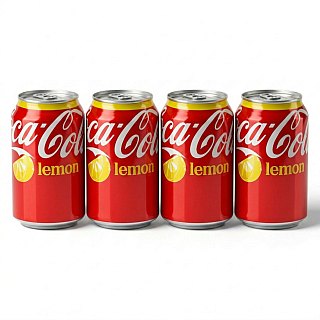 U.K. Imported Limited Edition Flavored Sodas  | 4 Cans Per Order | Coke Lemon - Specialty Snack by Fanta