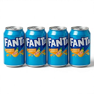U.K. Imported Limited Edition Flavored Sodas | 4 Cans Per Order | Fanta Pineapple & Grapefruit - Specialty Snack by Fanta