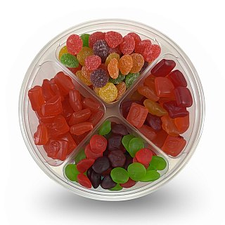 Ultimate Candy Variety Tray – Over 1 lb, Gummy Skittles and Starbursts - Specialty Snack by Tribeca Curations