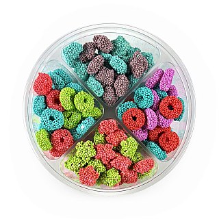 Ultimate Candy Variety Tray – Over 1 lb, Gourmet Gummy Star Clusters - Specialty Snack by Tribeca Curations