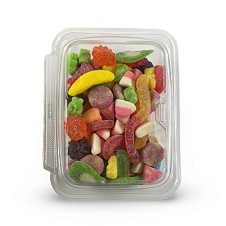 Ultimate Gourmet Sweet & Sour Gummy Mix, 1 lb Tub | Fruity & Chewy Assortment - Specialty Snack by Tribeca Curations