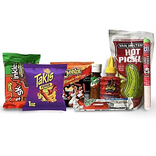 Ultimate Spicy Pickle Complete Chamoy Kit With Icee Powder, 8 Piece Kit - Specialty Snack by Icee