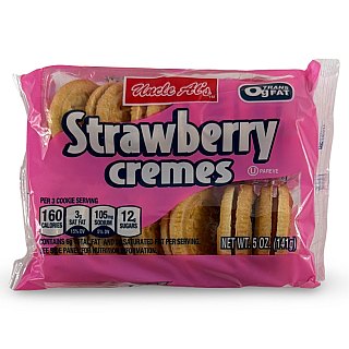 Uncle Al's & Bud's Best Cookies – Classic, Sandwich Creme & Stage Plank Varieties | 4 Packs, Flavor: Strawberry Sandwich Cremes - Specialty Snack by Bud's Best
