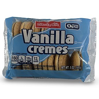 Uncle Al's & Bud's Best Cookies – Classic, Sandwich Creme & Stage Plank Varieties | 4 Packs, Flavor: Vanilla Sandwich Cremes - Specialty Snack by Bud's Best