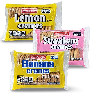 Uncle Al's Cream Cookies Combo Featuring Strawberry Cream, Banana Cream and Lemon Cream - Specialty Snack by Uncle Al's