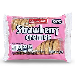 Uncle Al's Strawberry Creme Cookies, 5 Oz, 2 Packs - Specialty Snack by Uncle Al's