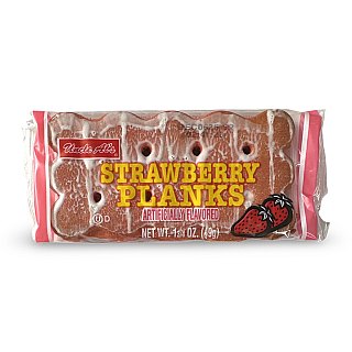 Uncle Al's Strawberry Stage Planks, 12 Pack Box - Specialty Snack by Uncle Al's