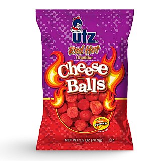 Utz Cheese Balls – 5 Pack Case | Hot Cheese Balls, 2.5 Oz - Specialty Snack by Utz