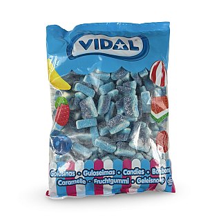 Vidal Imported 1 Kg Bags (2.2 Lbs) Swedish Scandinavian Candy | Blue Raspberry Slices - Specialty Snack by Vidal
