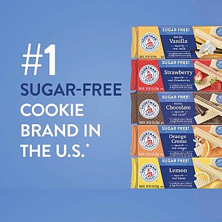 Voortman Sugar Free Wafers & Cookies – 3 Packs Per Order | Choose Flavor - Specialty Snack by Voortman