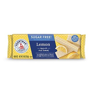Voortman Sugar Free Wafers & Cookies – 3 Packs Per Order | Lemon Wafers - Specialty Snack by Voortman