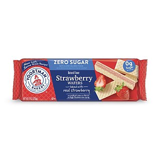 Voortman Sugar Free Wafers & Cookies – 3 Packs Per Order | Strawberry Wafers - Specialty Snack by Voortman