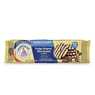Voortman Sugar Free Wafers & Cookies – 3 Packs Per Order | Striped Fudge Cookies - Specialty Snack by Voortman