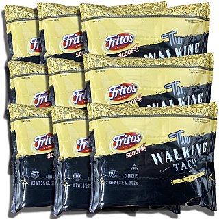Walking Taco Kits Corn Chip Scoops   3.5 Oz Bags | Value Pack of 9 - Specialty Snack by Frito Lay