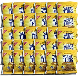 Whole Grain Cracker Wheat Thins 1.75 Oz, 30 Pack - Specialty Snack by Wheat Thins