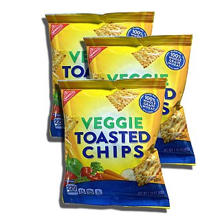Whole Grain Veggie Wheat Thin Toasted Chips, School Snacks, 10 Pack - Specialty Snack by Wheat Thins