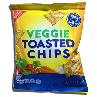 Whole Grain Veggie Wheat Thin Toasted Chips, School Snacks, 30 Pack - Specialty Snack by Wheat Thins