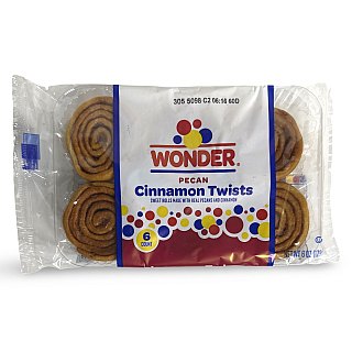 Wonder Pecan Spins Cinnamon Sweet Rolls, 6 Pieces, 4 Sleeves | 24 Total - Specialty Snack by Wonder