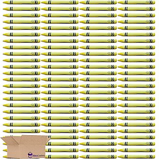 Yellow Crayon Bulk Value Pack   | 100 Count - Specialty Snack by Tribeca Curations
