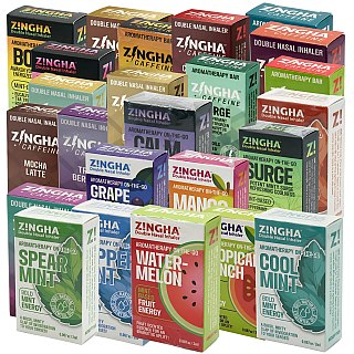 Z!NGHA Double Aromatherapy Nasal Inhalers, Choose Your Flavor (20+ Options) Herbal Pocket Freindly Travel Ready Refreshing Aromatic Experience - Specialty Snack by Z!NGHA