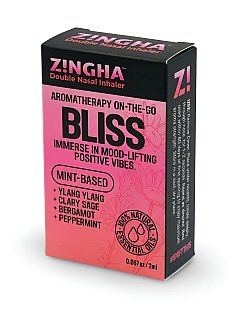 Z!NGHA Double Herbal Inhalers | Aromatherapy Nasal Inhaler, Bliss - Specialty Snack by Z!NGHA