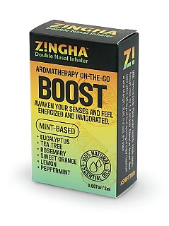 Z!NGHA Double Herbal Inhalers | Aromatherapy Nasal Inhaler, Boost - Specialty Snack by Z!NGHA