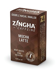 Z!NGHA Double Herbal Inhalers | Aromatherapy Nasal Inhaler, Caffeinated Mocha Latte - Specialty Snack by Z!NGHA