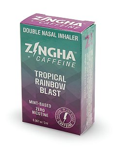 Z!NGHA Double Herbal Inhalers | Aromatherapy Nasal Inhaler, Caffeinated Tropical - Specialty Snack by Z!NGHA