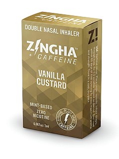 Z!NGHA Double Herbal Inhalers | Aromatherapy Nasal Inhaler, Caffeinated Vanilla Custard - Specialty Snack by Z!NGHA