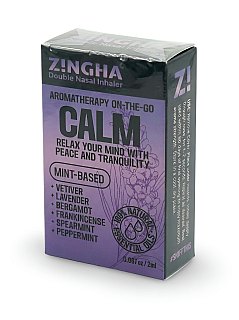 Z!NGHA Double Herbal Inhalers | Aromatherapy Nasal Inhaler, Calm - Specialty Snack by Z!NGHA