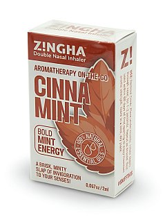 Z!NGHA Double Herbal Inhalers | Aromatherapy Nasal Inhaler, Cinnamint - Specialty Snack by Z!NGHA