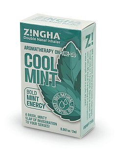 Z!NGHA Double Herbal Inhalers | Aromatherapy Nasal Inhaler, Cool Mint - Specialty Snack by Z!NGHA