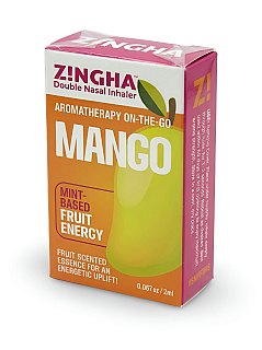 Z!NGHA Double Herbal Inhalers | Aromatherapy Nasal Inhaler, Mango - Specialty Snack by Z!NGHA
