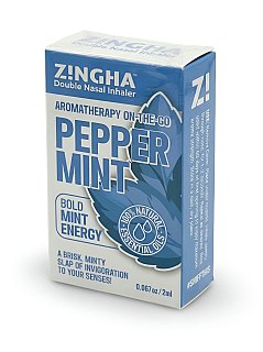 Z!NGHA Double Herbal Inhalers | Aromatherapy Nasal Inhaler, Peppermint - Specialty Snack by Z!NGHA