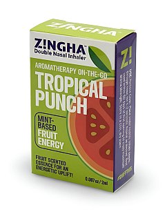 Z!NGHA Double Herbal Inhalers | Aromatherapy Nasal Inhaler, Tropical Punch - Specialty Snack by Z!NGHA