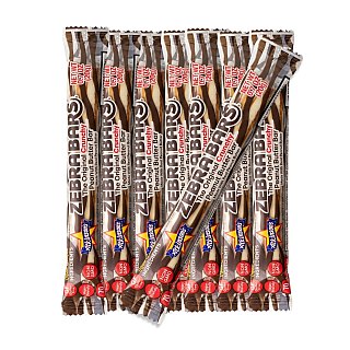 Zebra Bars Original Crunchy Peanut Butter Candy Bars 0.7 oz Sweet & Salty Nostalgic Candy Choose Pack Size - Specialty Snack by Atkinson's