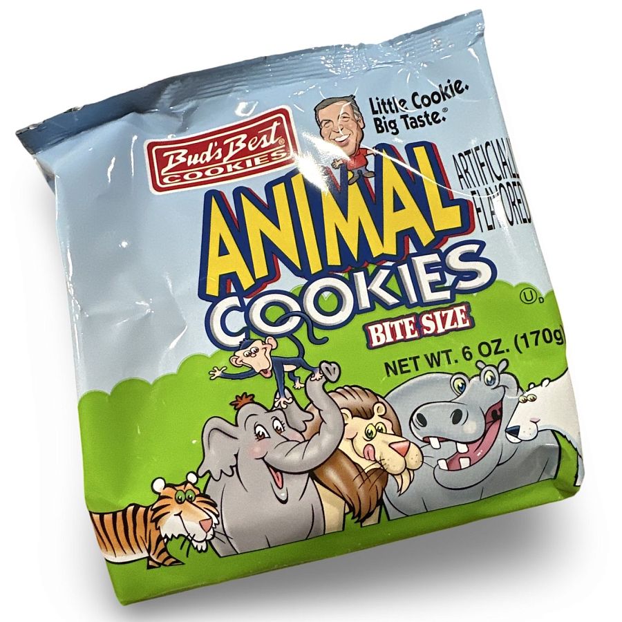 2x Bud's Best Bite Size Animal Cookies, 6 Oz Bags - Specialty Snack by Bud's Best