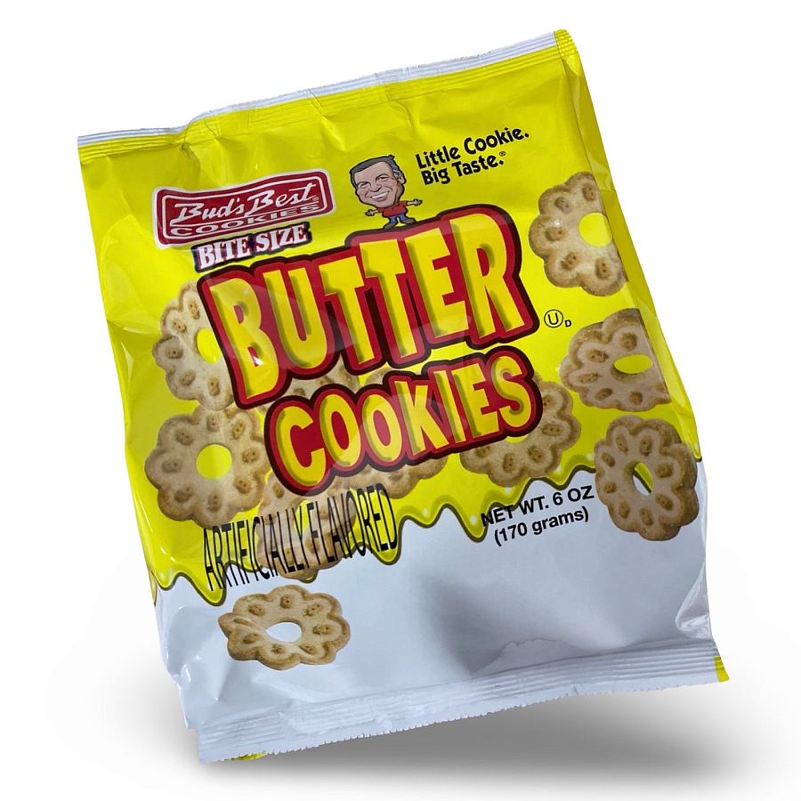 2x Bud's Best Bite Size Butter Cookies, 6 Oz Bags - Specialty Snack by Bud's Best