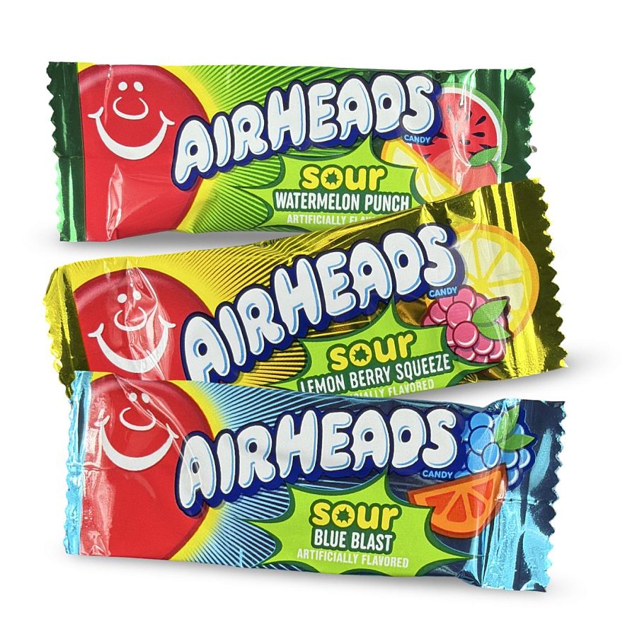 Airheads Mini Chewy Candy Bars – 1 lb | Sour Variety - Specialty Snack by Airheads